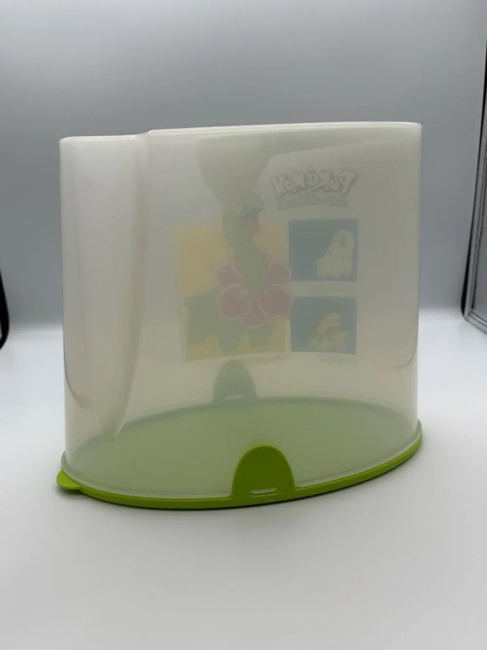 Vintage Nintendo Pokémon Chikorita Meganium Tupperware Cereal Container Green